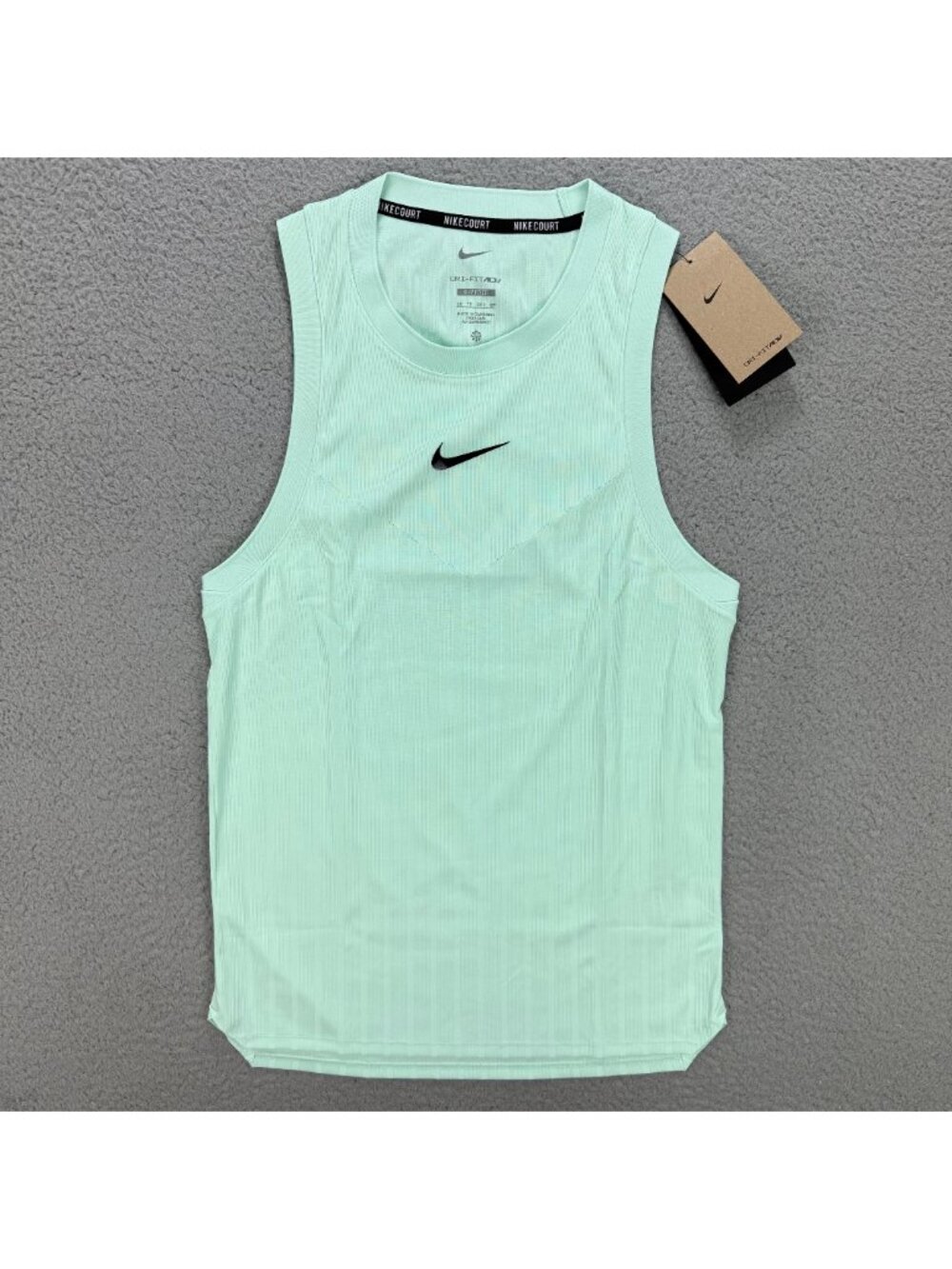 Nike Court Advantage Tank Top Mens Extra Small XS Mint Green Carlos Alcaraz Slam